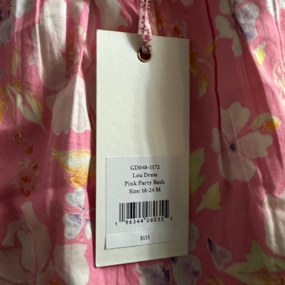 Love Shack Fancy pink floral dress 12-18months NWT - Picture 2 of 4